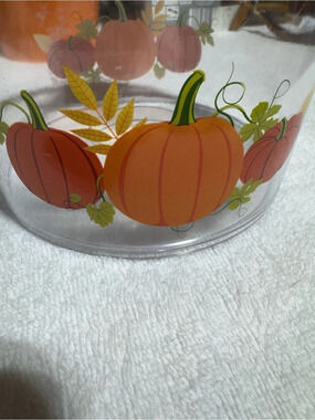 Perfect Harvest Stackable Container Pumpkin Print NWT